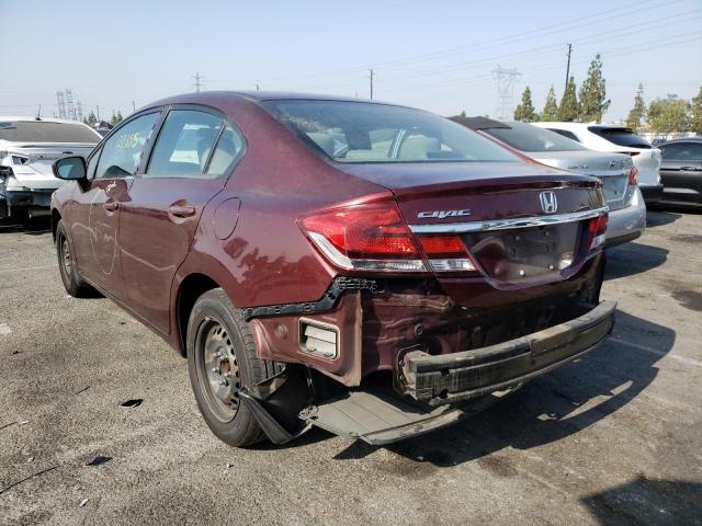 Photo 3 from auction – 2014 HONDA CIVIC LX with VIN 19XFB2F54EE246602
