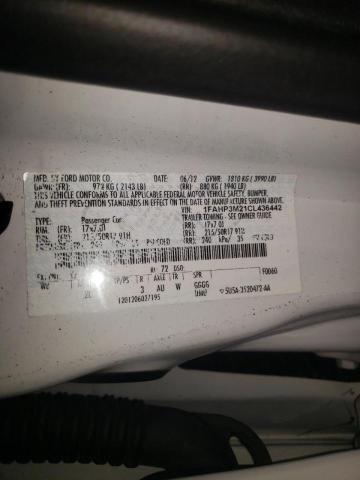 Photo 10 from auction – 2012 FORD FOCUS SEL with VIN 1FAHP3M21CL436442