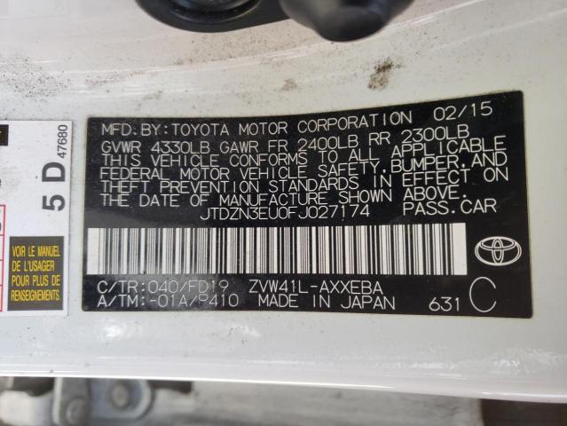 Photo 10 from auction – 2015 TOYOTA PRIUS V with VIN JTDZN3EU0FJ027174