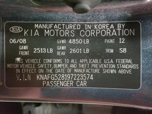 Photo 10 from auction – 2009 KIA RONDO BASE with VIN KNAFG528197223574