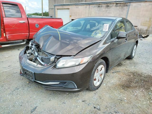 Photo 2 from auction – 2013 HONDA CIVIC LX with VIN 2HGFB2F56DH509564