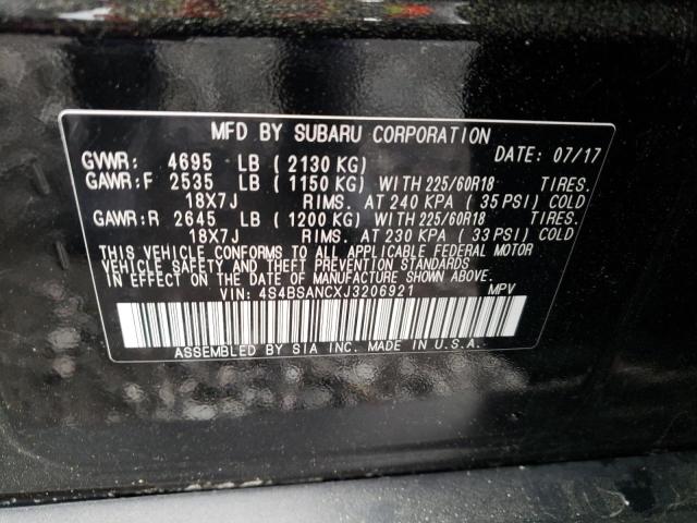 Photo 10 from auction – 2018 SUBARU OUTBACK 2. with VIN 4S4BSANCXJ3206921