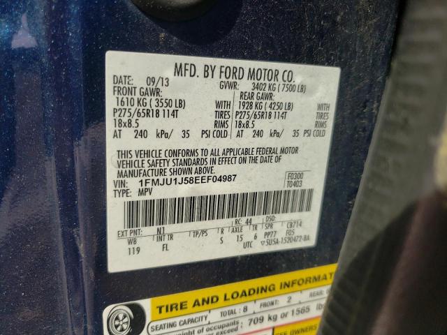 Photo 10 from auction – 2014 FORD EXPEDITION with VIN 1FMJU1J58EEF04987