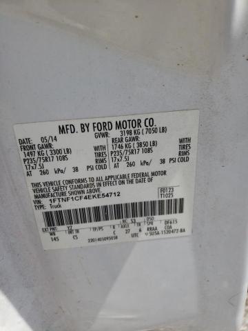 Photo 10 from auction – 2014 FORD F150 with VIN 1FTNF1CF4EKE54712