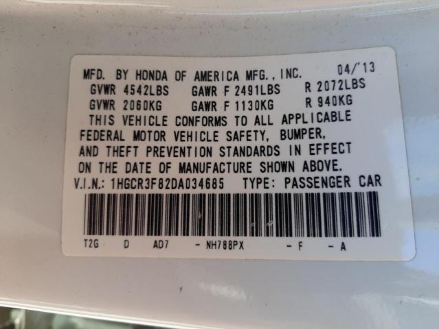 Photo 10 from auction – 2013 HONDA ACCORD EXL with VIN 1HGCR3F82DA034685