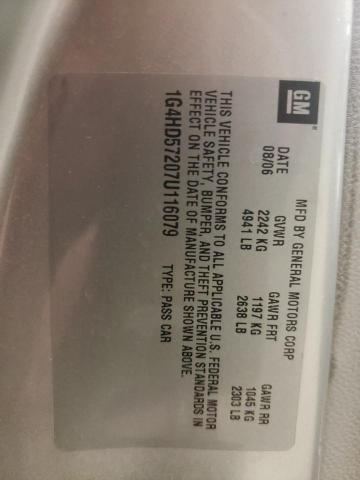Photo 10 from auction – 2007 BUICK LUCERNE CX with VIN 1G4HD57207U116079