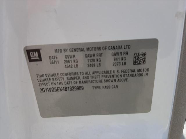 Photo 10 from auction – 2011 CHEVROLET IMPALA LT with VIN 2G1WG5EK4B1329989