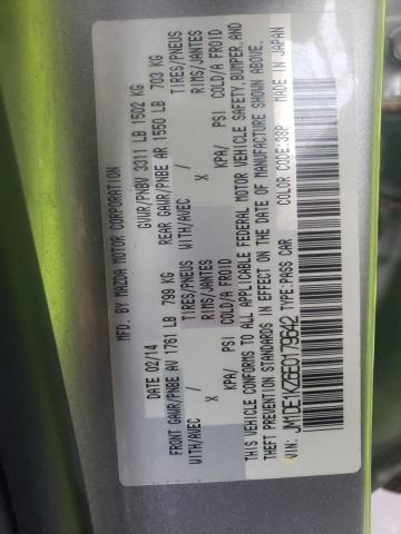 Photo 10 from auction – 2014 MAZDA MAZDA2 SPO with VIN JM1DE1KZ6E0179642