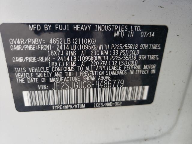 Photo 10 from auction – 2015 SUBARU FORESTER 2 with VIN JF2SJGUC8FH486779