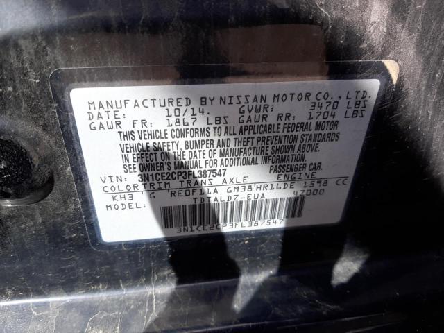 Photo 10 from auction – 2015 NISSAN VERSA NOTE with VIN 3N1CE2CP3FL387547
