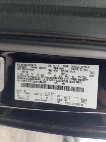 Photo 10 from auction – 2013 FORD ESCAPE SE with VIN 1FMCU0GX2DUC82429