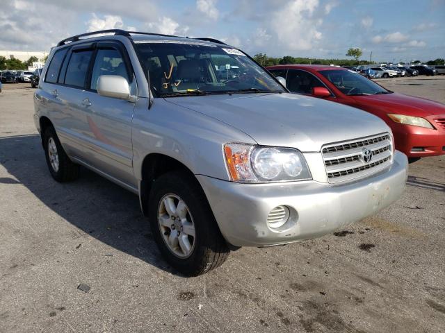 TOYOTA HIGHLANDER 2002 with VIN JTEHF21AX20077929 - Photo from auction