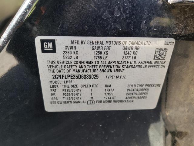 Photo 10 from auction – 2013 CHEVROLET EQUINOX LT with VIN 2GNFLPE35D6389025