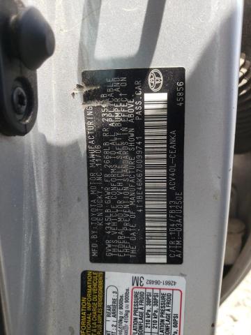 Photo 10 from auction – 2007 TOYOTA CAMRY CE with VIN 4T1BE46K67U099741