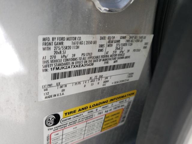 Photo 10 from auction – 2019 FORD EXPEDITION with VIN 1FMJK2ATXKEA35438