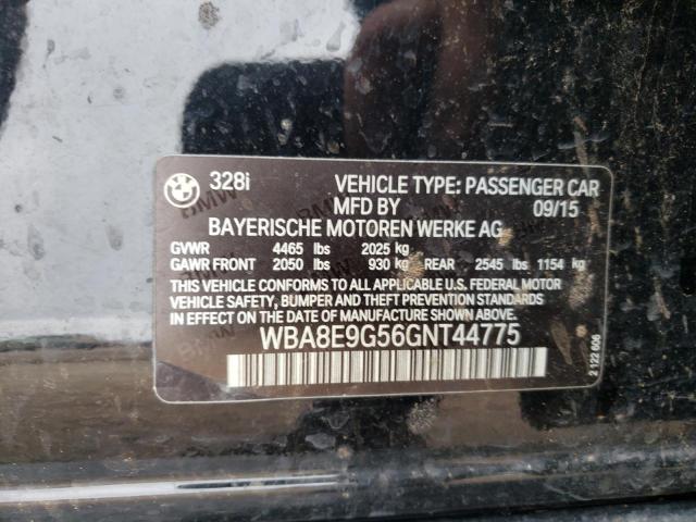 Photo 10 from auction – 2016 BMW 328 I SULE with VIN WBA8E9G56GNT44775