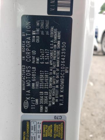 Photo 10 from auction – 2018 KIA SEDONA LX with VIN KNDMB5C10J6423950