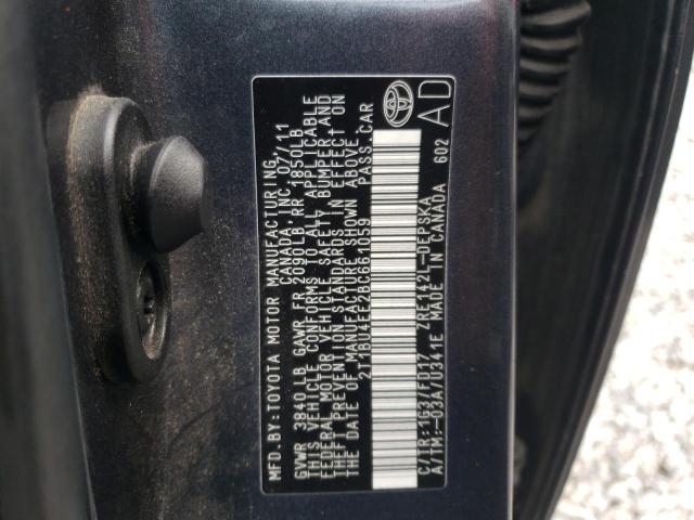 Photo 10 from auction – 2011 TOYOTA COROLLA BA with VIN 2T1BU4EE2BC661059