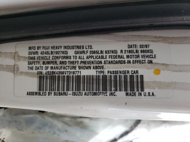 Photo 10 from auction – 1997 SUBARU LEGACY L with VIN 4S3BK4356V7318771