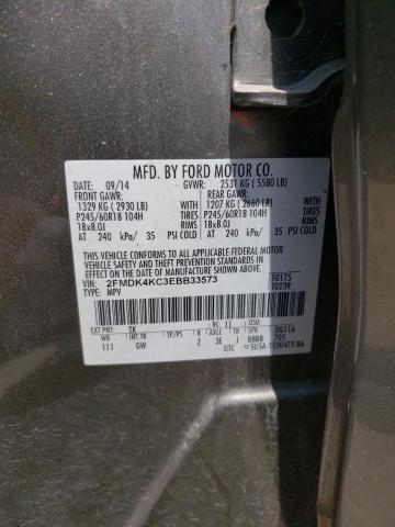 Photo 10 from auction – 2014 FORD EDGE LIMIT with VIN 2FMDK4KC3EBB33573