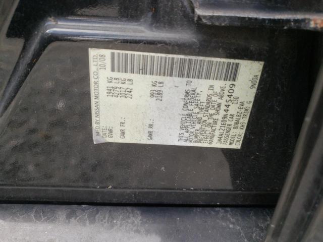 Photo 10 from auction – 2009 NISSAN ALTIMA 2.5 with VIN 1N4AL21E09N445409