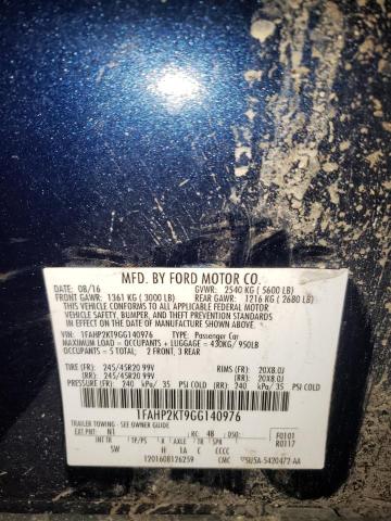 Photo 10 from auction – 2016 FORD TAURUS SHO with VIN 1FAHP2KT9GG140976
