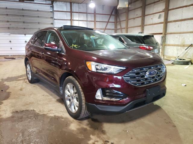 FORD EDGE TITAN 2021 with VIN 2FMPK4K98MBA27295 - Photo from auction
