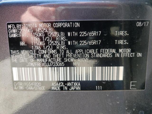 Photo 10 from auction – 2018 TOYOTA RAV4 LE with VIN JTMZFREV0JJ723065