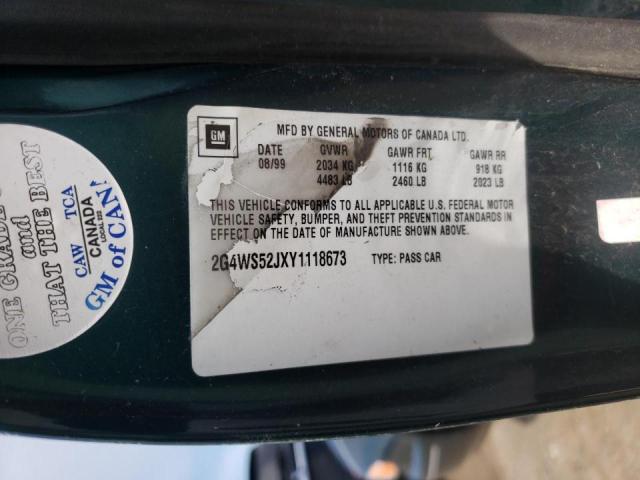 Photo 10 from auction – 2000 BUICK CENTURY CU with VIN 2G4WS52JXY1118673