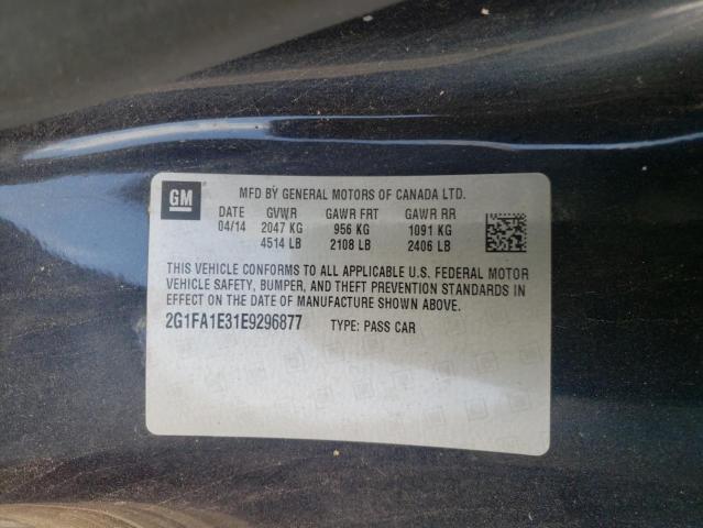 Photo 10 from auction – 2014 CHEVROLET CAMARO LS with VIN 2G1FA1E31E9296877