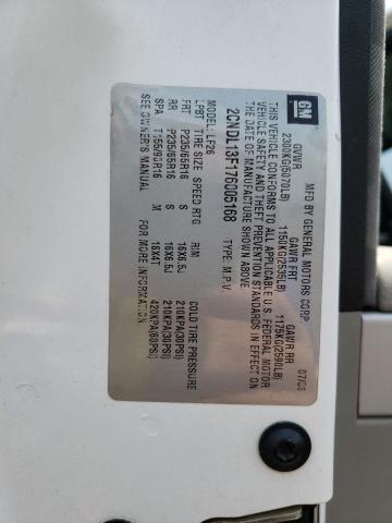 Photo 10 from auction – 2007 CHEVROLET EQUINOX LS with VIN 2CNDL13F176005168