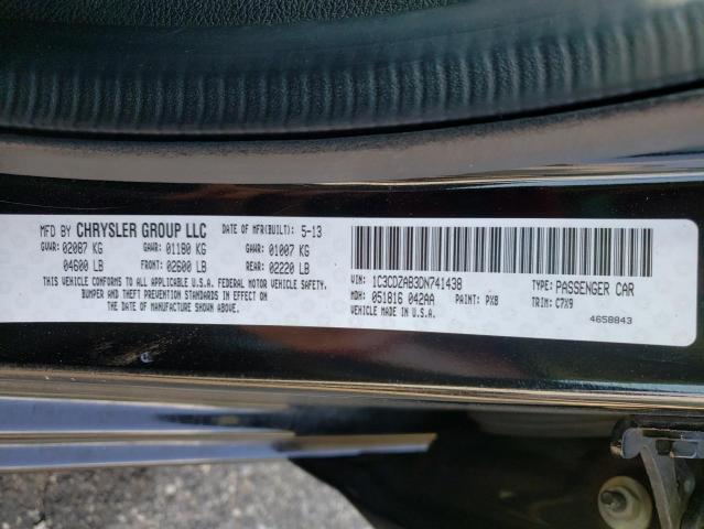 Photo 10 from auction – 2013 DODGE AVENGER SE with VIN 1C3CDZAB3DN741438