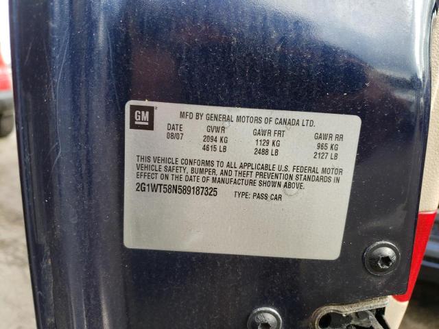 Photo 10 from auction – 2008 CHEVROLET IMPALA LT with VIN 2G1WT58N589187325