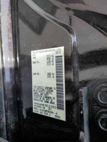 Photo 10 from auction – 2013 NISSAN MAXIMA S with VIN 1N4AA5APXDC812202