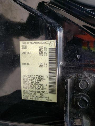 Photo 10 from auction – 2011 NISSAN ALTIMA SR with VIN 1N4BL2AP0BN487011