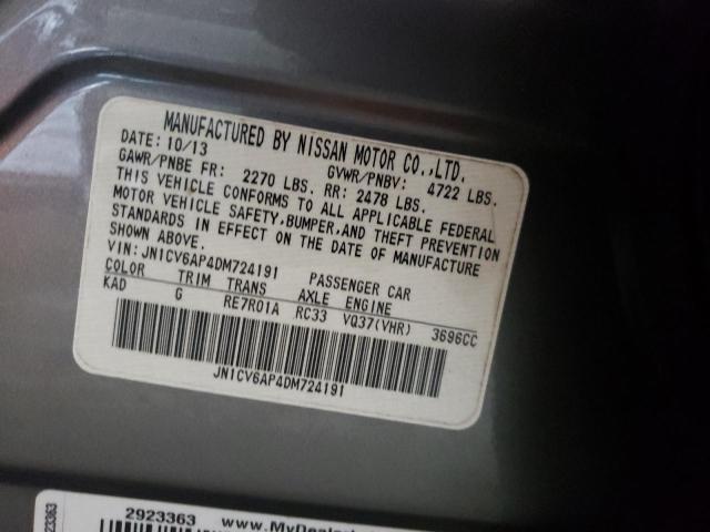 Photo 10 from auction – 2013 INFINITI G37 BASE with VIN JN1CV6AP4DM724191