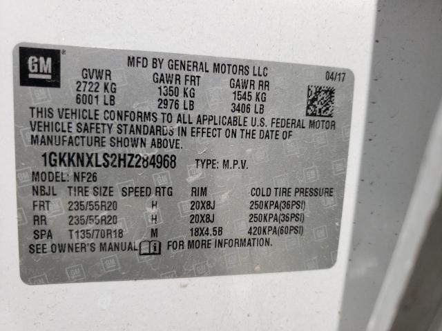 Photo 10 from auction – 2017 GMC ACADIA DEN with VIN 1GKKNXLS2HZ284968