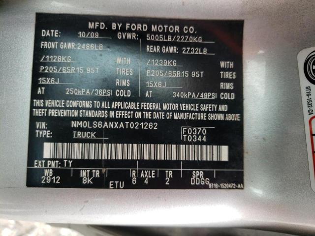 Photo 10 from auction – 2010 FORD TRANSIT CO with VIN NM0LS6ANXAT021262