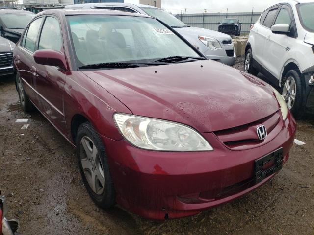 HONDA CIVIC EX 2004 with VIN 2HGES26714H615823 - Photo from auction