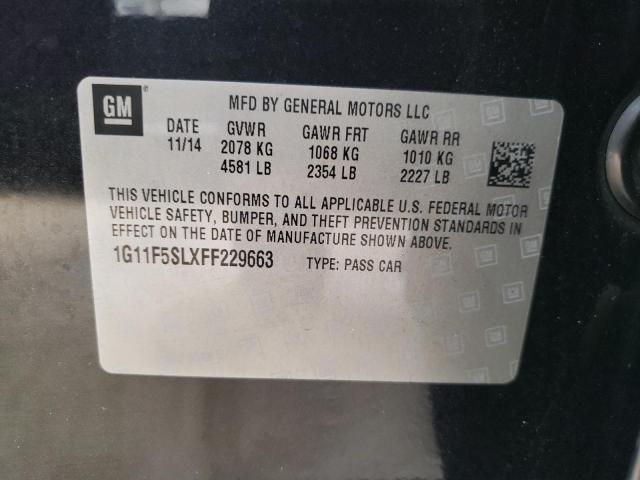 Photo 10 from auction – 2015 CHEVROLET MALIBU LTZ with VIN 1G11F5SLXFF229663