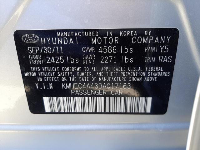 Photo 10 from auction – 2011 HYUNDAI SONATA HYB with VIN KMHEC4A43BA017163