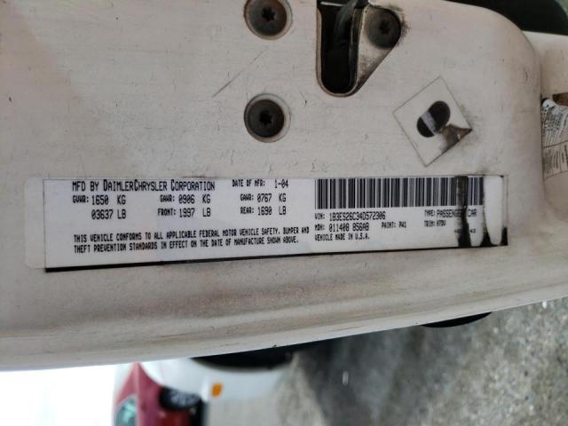 Photo 10 from auction – 2004 DODGE NEON BASE with VIN 1B3ES26C34D572306