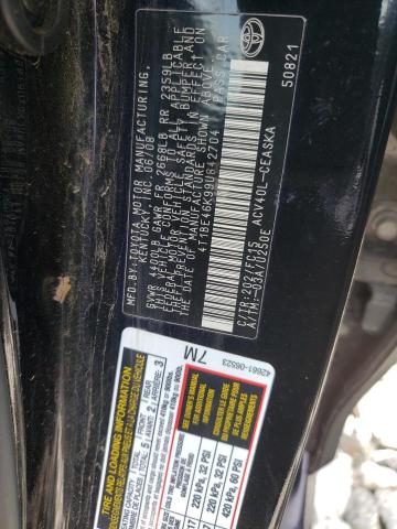 Photo 10 from auction – 2009 TOYOTA CAMRY BASE with VIN 4T1BE46K99U842704