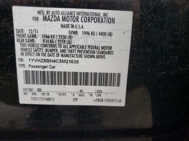 Photo 10 from auction – 2012 MAZDA 6 I with VIN 1YVHZ8BH4C5M21635