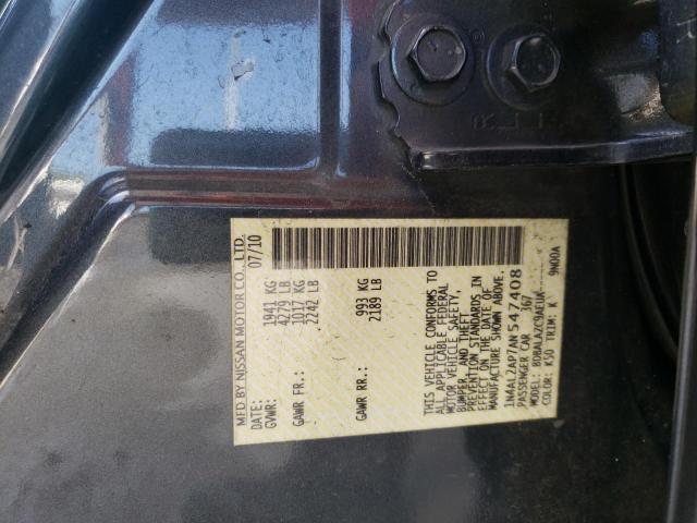 Photo 10 from auction – 2010 NISSAN ALTIMA BAS with VIN 1N4AL2AP7AN547408