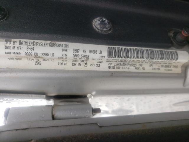 Photo 10 from auction – 2004 JEEP WRANGLER / with VIN 1J4FA49SX4P803585