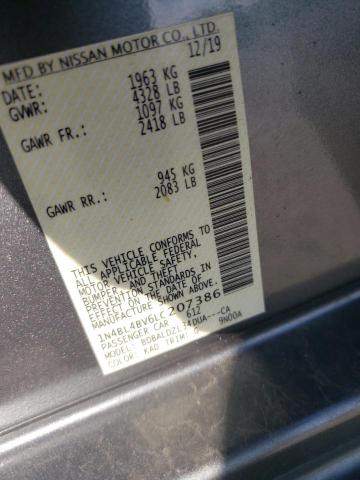 Photo 10 from auction – 2020 NISSAN ALTIMA S with VIN 1N4BL4BV6LC207386
