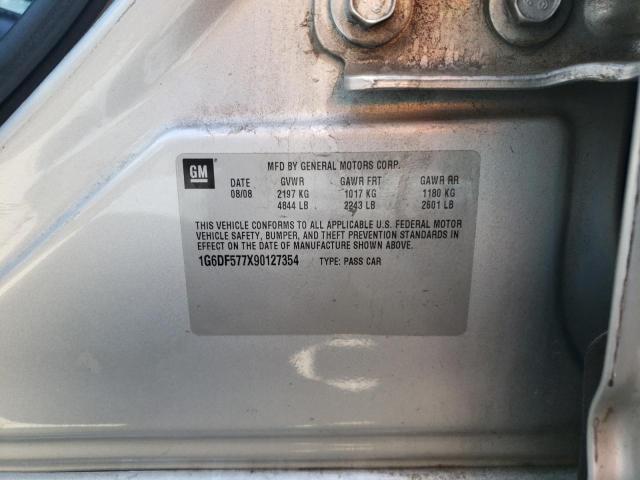 Photo 10 from auction – 2009 CADILLAC CTS with VIN 1G6DF577X90127354