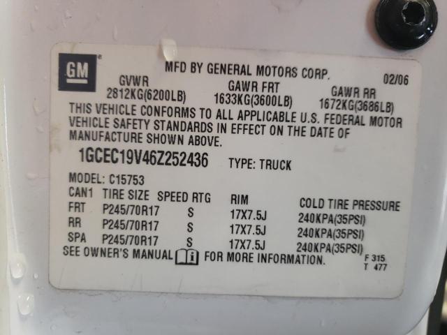 Photo 10 from auction – 2006 CHEVROLET SILVERADO with VIN 1GCEC19V46Z252436