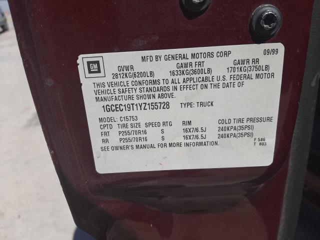 Photo 10 from auction – 2000 CHEVROLET SILVRDO LT with VIN 1GCEC19T1YZ155728